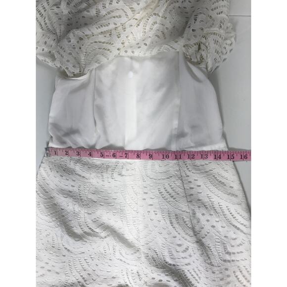 Lilly Pulitzer Women's White Lace Edona Romper Cute Feminine Lightweight Spring - Picture 10 of 12